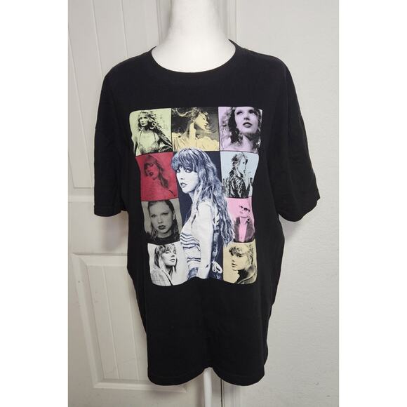 TAYLOR SWIFT The ERAS Tour Official Merch Tour T Shirt Black XL - Picture 1 of 5